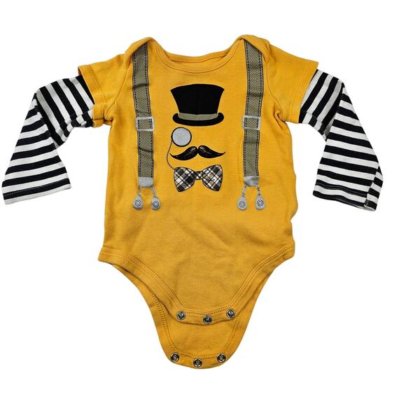 Infant Toddler Outfit Size 12 mos Mayoral Lined Jeans Baby Starters Bodysuit - Picture 2 of 16